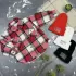 Сорочка дитяча в клітинку BEWARM red