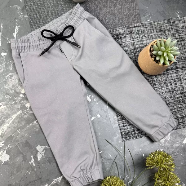 Штани дитячі джоггери Organic Cotton Gray