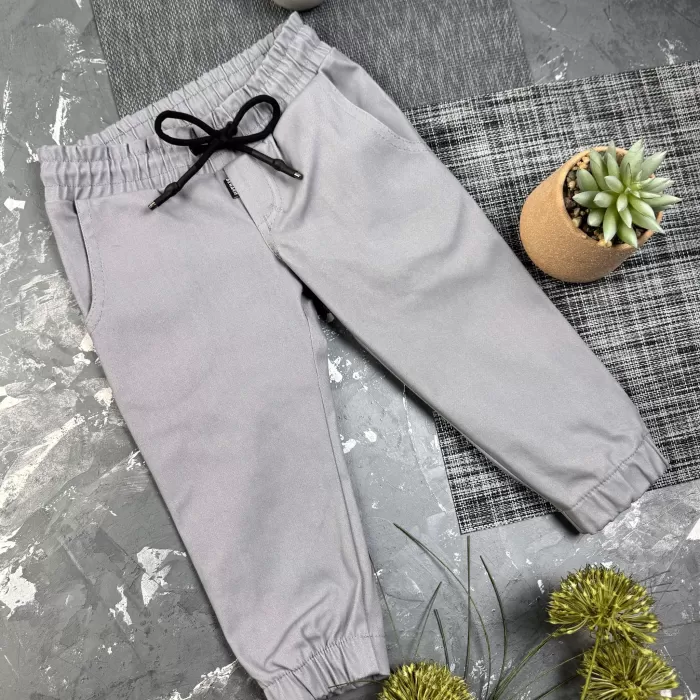 Штани дитячі джоггери Organic Cotton Gray
