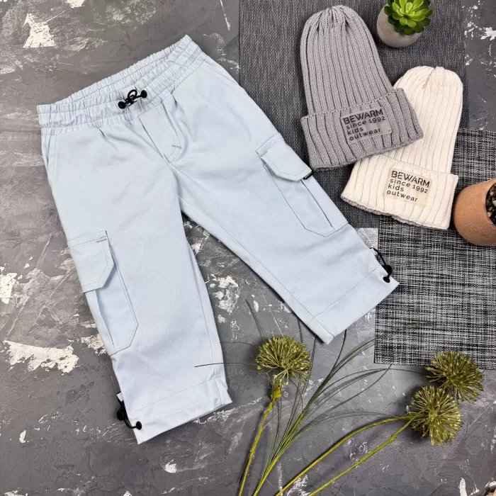 Штани дитячі карго Organic Cotton Blue