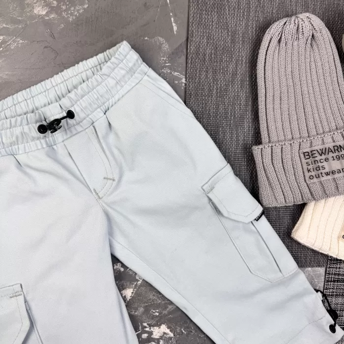 Штани дитячі карго Organic Cotton Blue