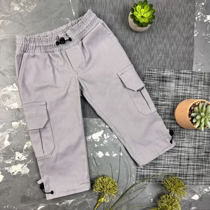 Штани дитячі карго Organic Cotton Gray