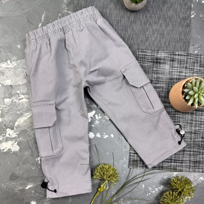 Штани дитячі карго Organic Cotton Gray