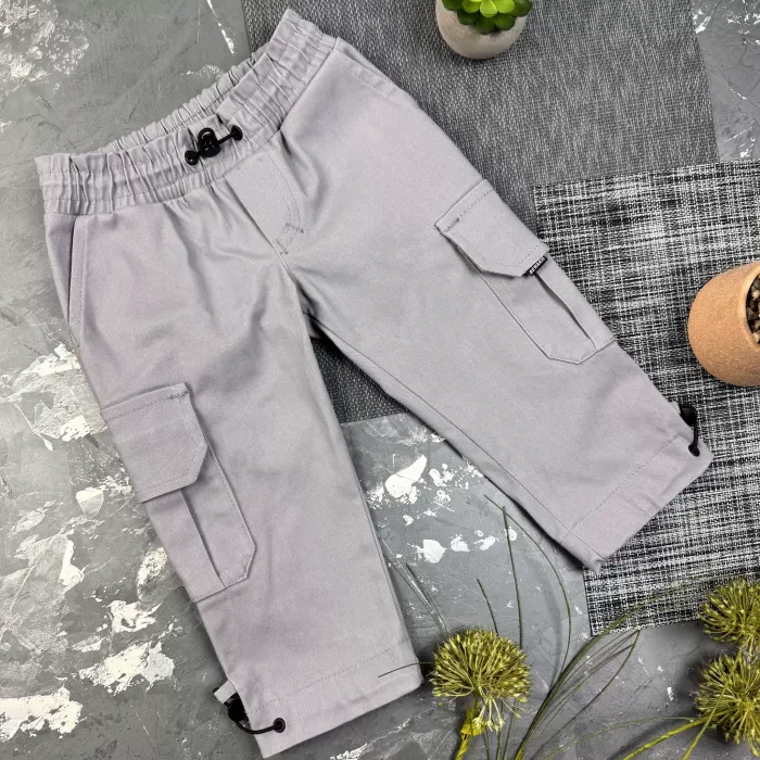 Штани дитячі карго Organic Cotton Gray