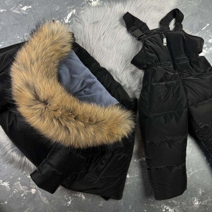 Комбінезон BEWARM Umka Black Carbone дитячий зимовий роздільний