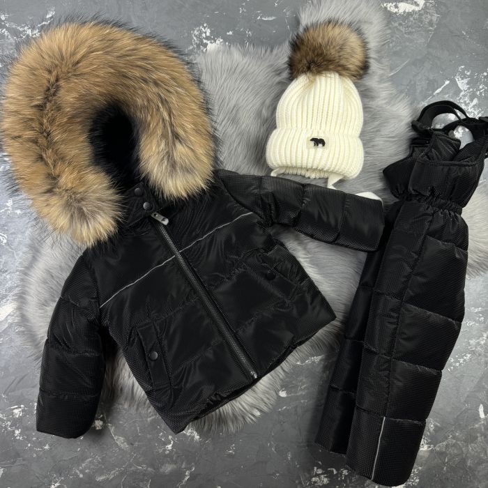 Комбінезон BEWARM Umka Black Carbone дитячий зимовий роздільний