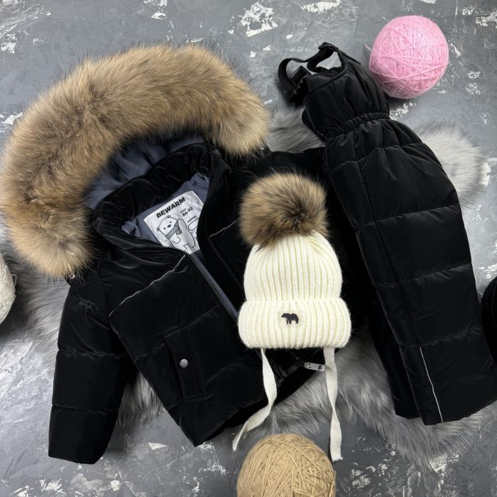 Комбінезон BEWARM Umka Black Velvet дитячий зимовий роздільний
