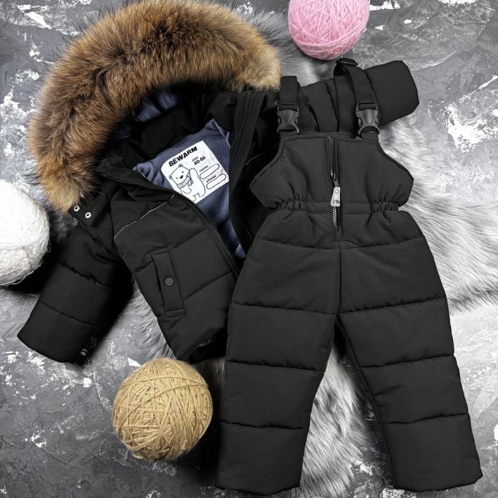 Комбінезон BEWARM Umka Black дитячий зимовий роздільний