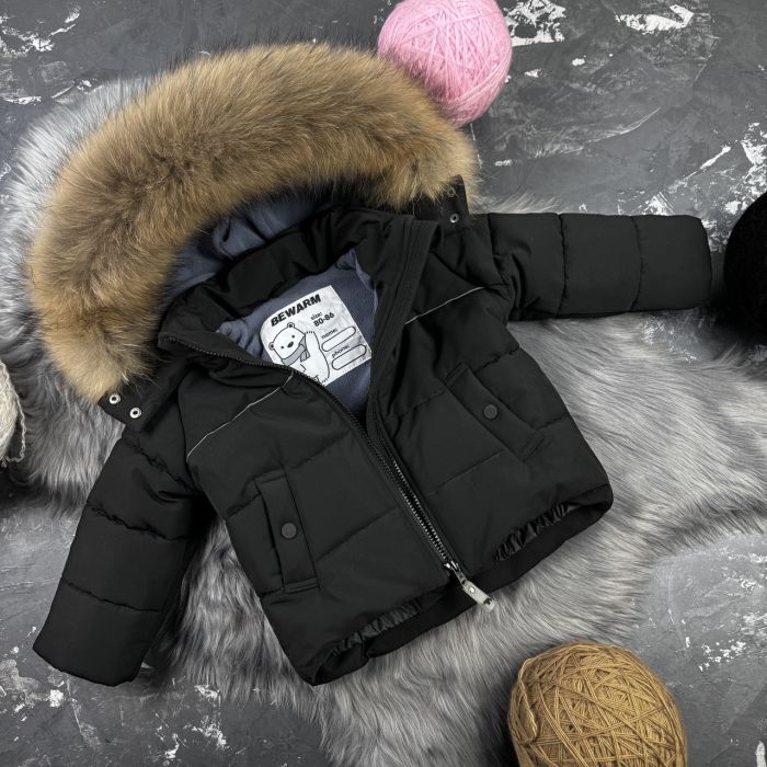 Комбінезон BEWARM Umka Black дитячий зимовий роздільний