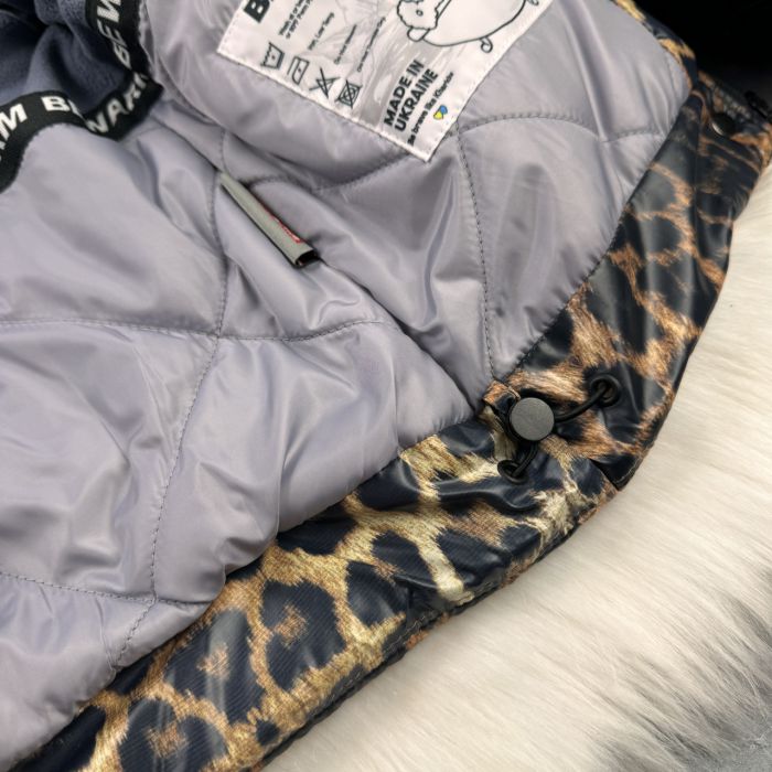 Куртка-пальто BEWARM Bakota Leopard дитяча зимова подовжена