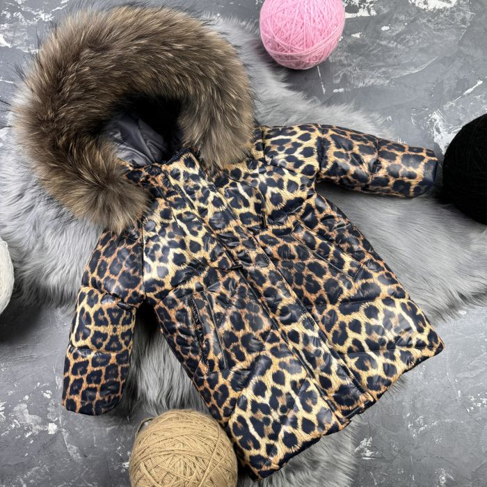 Куртка-пальто BEWARM Bakota Leopard дитяча зимова подовжена