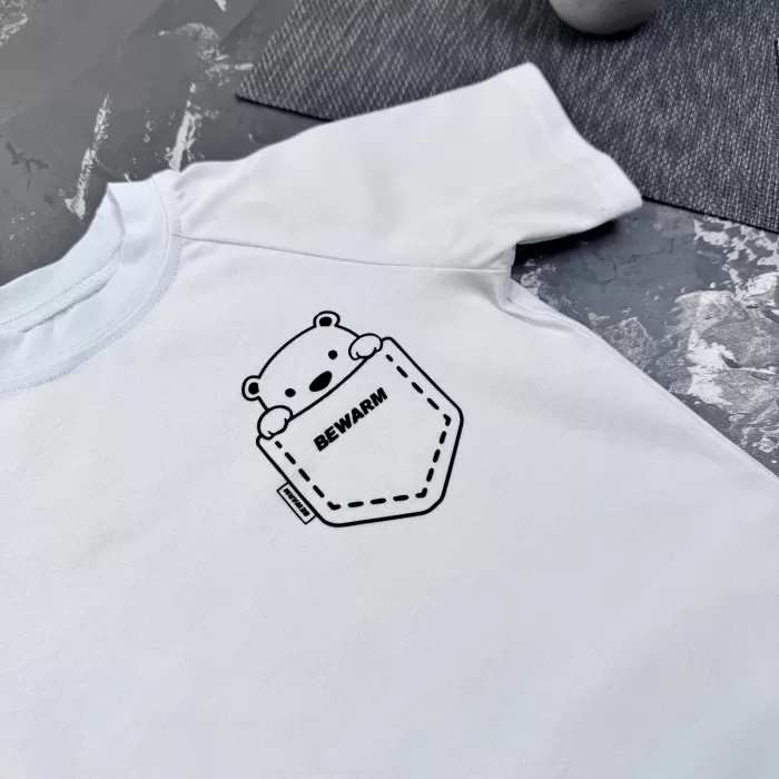 Костюм дитячий літній (шорти + футболка + жилетка) prettybear BEWARM білий