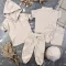 Комплект muslin cotton Beige BEWARM дитячий (штани,футболка,панамка,шорти,туніка)