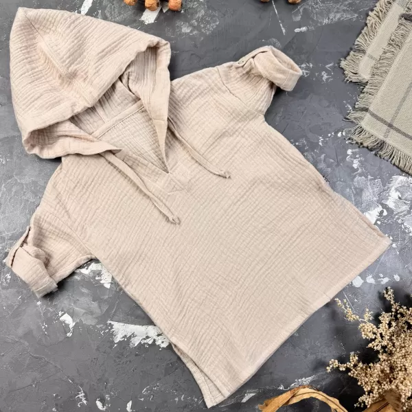 Муслінова Туніка дитяча Muslin Cotton BEWARM Бежева