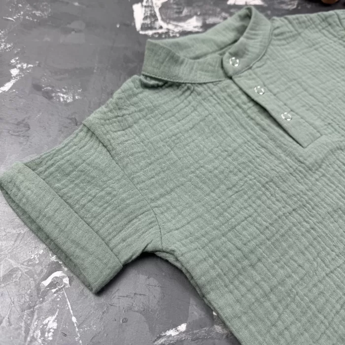 Костюм muslin cotton BEWARM дитячий штани + футболка  Хакі