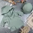 Мусліновий набір туніка + панама дитяча Muslin Cotton BEWARM Khaki