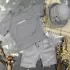 Костюм #BEWARM шорти+футболка+панамка дитячий Сірий