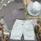 Костюм prettybear шорти+футболка+панамка дитячий Блакитний/Сірий