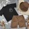 Костюм prettybear шорти+футболка+панамка дитячий Шоколад/Чорний