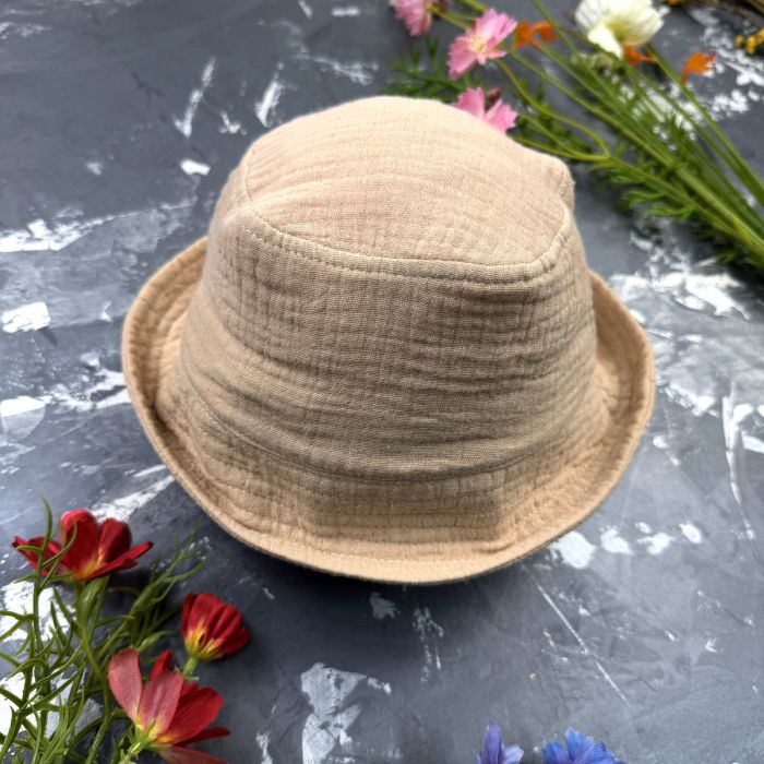 Костюм muslin cotton BEWARM дитячий шорти + футболка + панама Sand