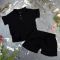 Костюм muslin cotton BEWARM дитячий шорти + футболка Black