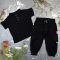 Костюм muslin cotton BEWARM дитячий штани + футболка Black