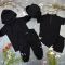 Комплект muslin cotton Black BEWARM дитячий (штани,футболка,панамка,шорти,туніка)