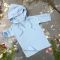 Мусліновий набір туніка + панама дитяча Muslin Cotton BEWARM Sky-blue