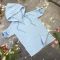 Мусліновий набір туніка + панама дитяча Muslin Cotton BEWARM Sky-blue