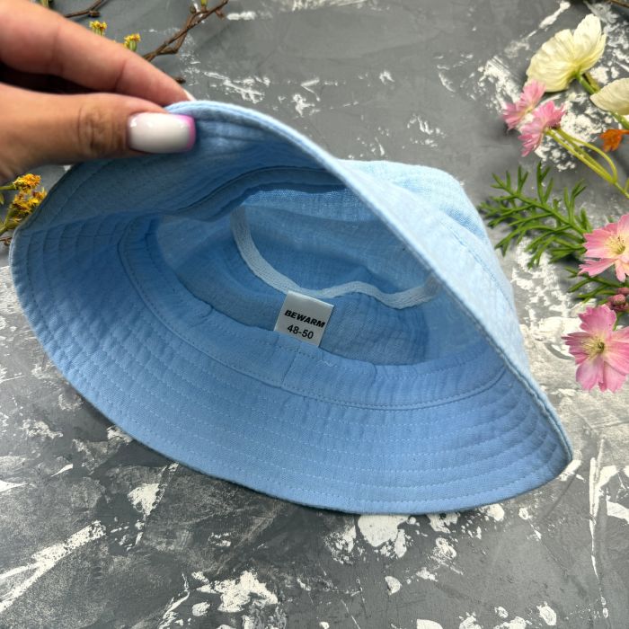 Панамка дитяча Muslin Cotton BEWARM Sky-blue