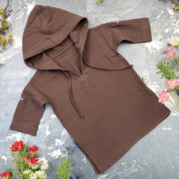 Муслінова Туніка дитяча Muslin Cotton BEWARM Choko