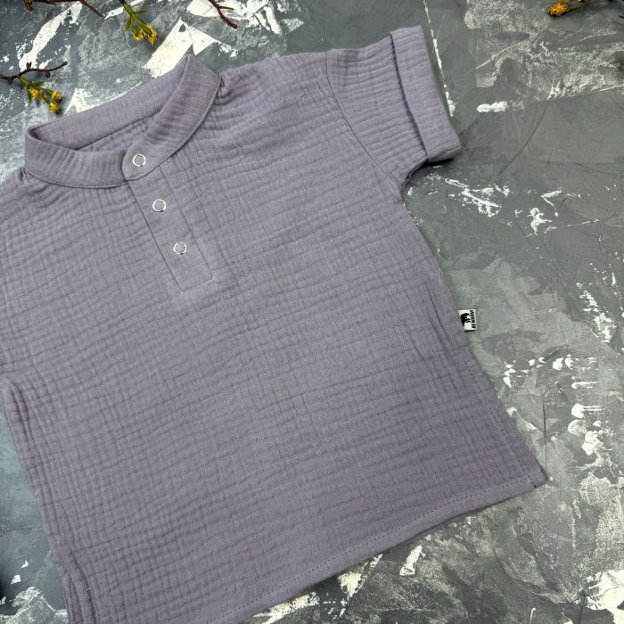 Костюм muslin cotton BEWARM дитячий штани + футболка Grey