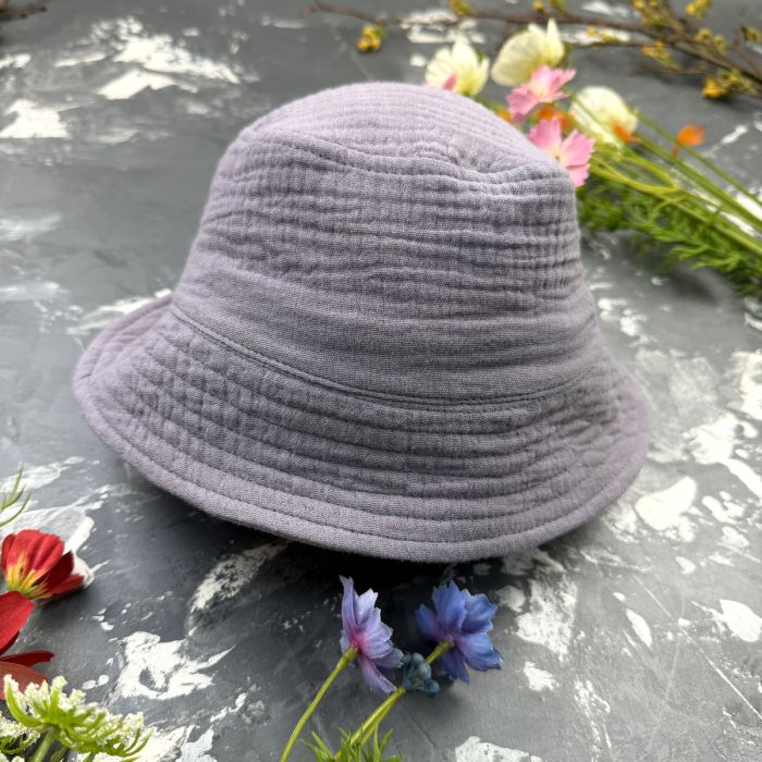 Панамка дитяча Muslin Cotton BEWARM Grey