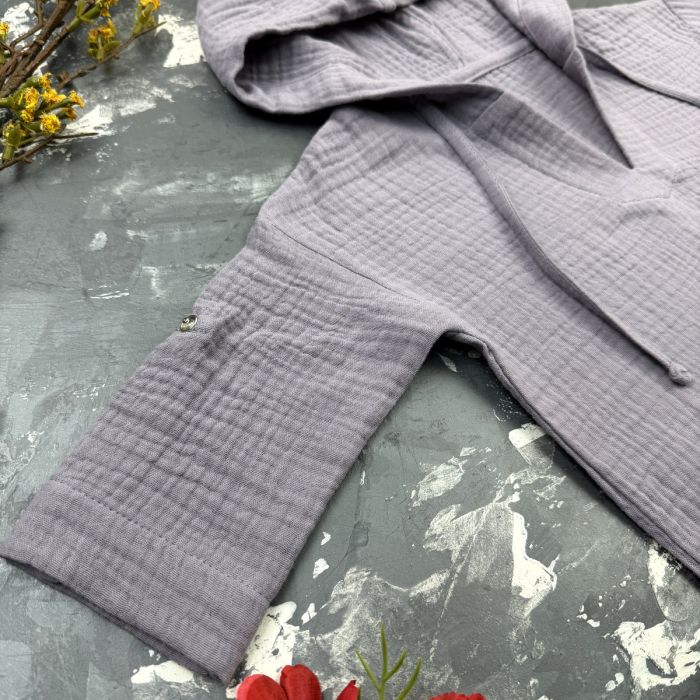 Муслінова Туніка дитяча Muslin Cotton BEWARM Grey