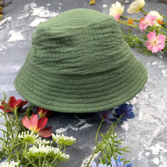 Комплект muslin cotton dark green BEWARM дитячий (штани,футболка,панамка,шорти,туніка)