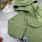Мусліновий набір туніка + панама дитяча Muslin Cotton BEWARM dark green
