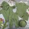 Комплект muslin cotton dark green BEWARM дитячий (штани,футболка,панамка,шорти,туніка)