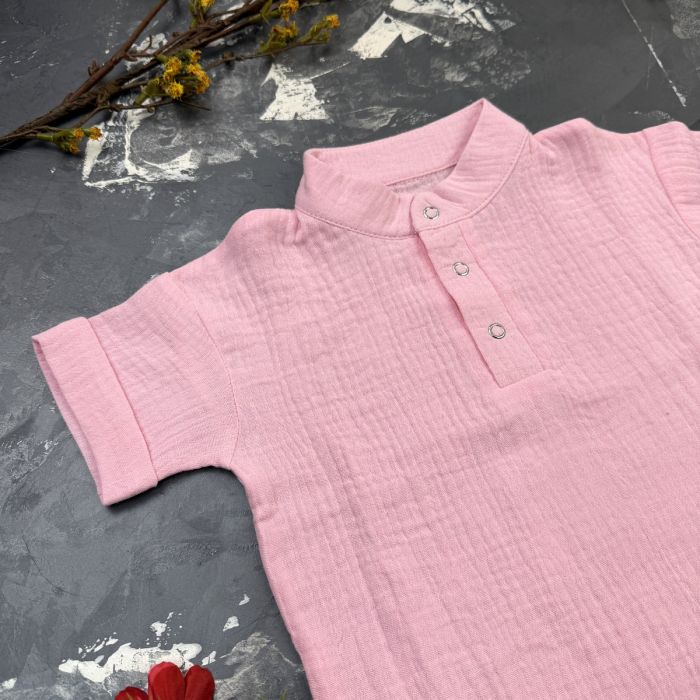 Комплект muslin cotton Pink BEWARM дитячий (штани,футболка,панамка,шорти,туніка)
