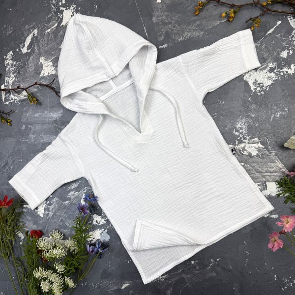 Муслінова Туніка дитяча Muslin Cotton BEWARM Біла