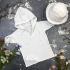 Мусліновий набір туніка + панама дитяча Muslin Cotton BEWARM White