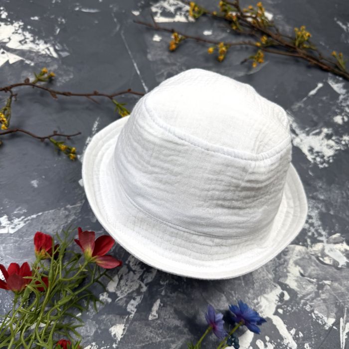 Комплект muslin cotton White BEWARM дитячий (штани,футболка,панамка,шорти,туніка)