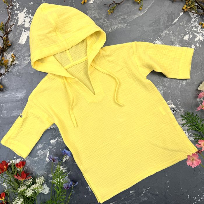 Муслінова Туніка дитяча Muslin Cotton BEWARM Sunny-Yellow