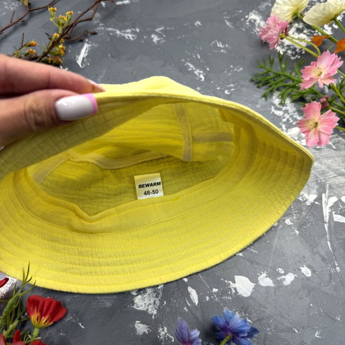 Комплект muslin cotton Sunny-Yellow BEWARM дитячий (штани,футболка,панамка,шорти,туніка)