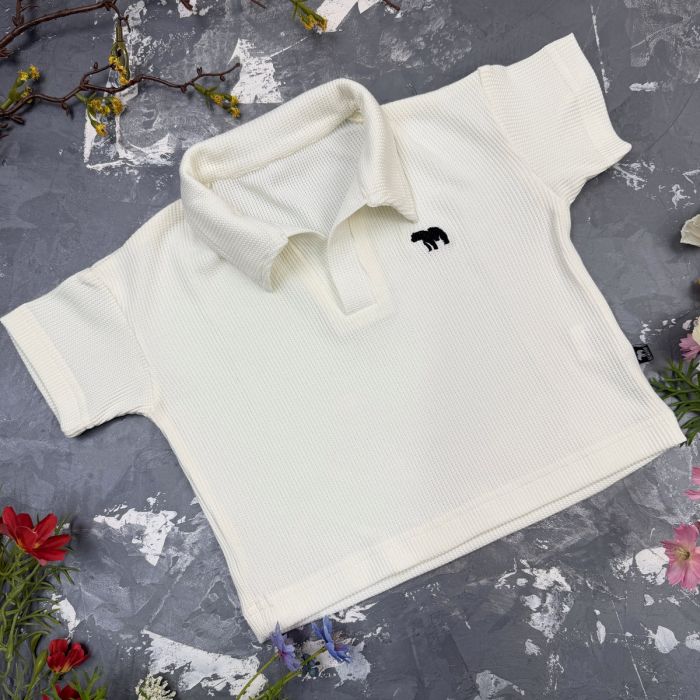 Костюм Polo шорти + футболка + панама Milk