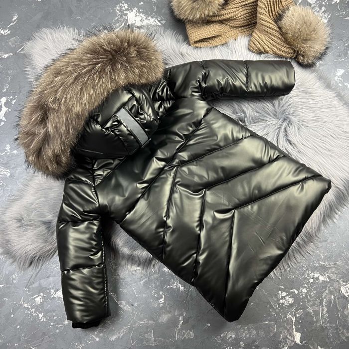 Куртка-пальто BEWARM Bakota Khaki дитяча зимова подовжена