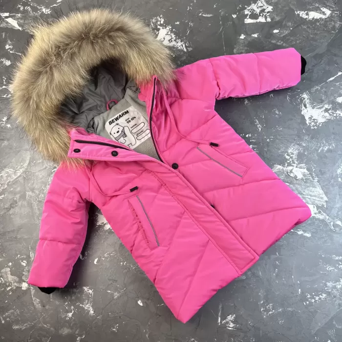 Куртка-пальто BEWARM Bakota Pink дитяча зимова подовжена