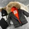 Куртка-пальто BEWARM Baribal Black дитяча зимова подовжена