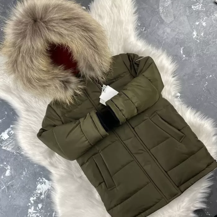 Куртка-пальто BEWARM Baribal Khaki дитяча зимова подовжена