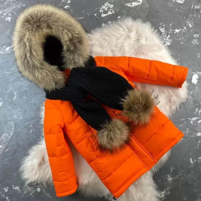 Куртка-пальто BEWARM Baribal Orange дитяча зимова подовжена