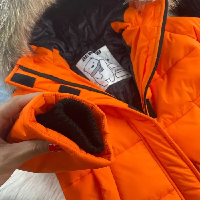 Куртка-пальто BEWARM Baribal Orange дитяча зимова подовжена